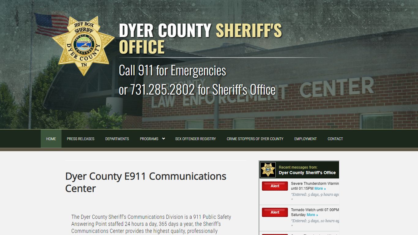 Home - Dyer County Sheriff's Office - Tennessee